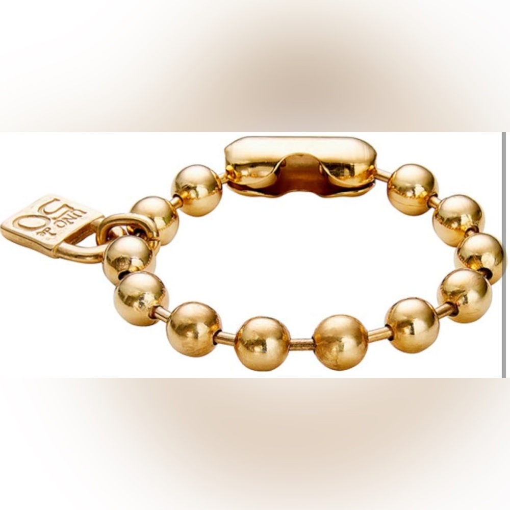 UNO de 50 Gold Beaded Bracelet